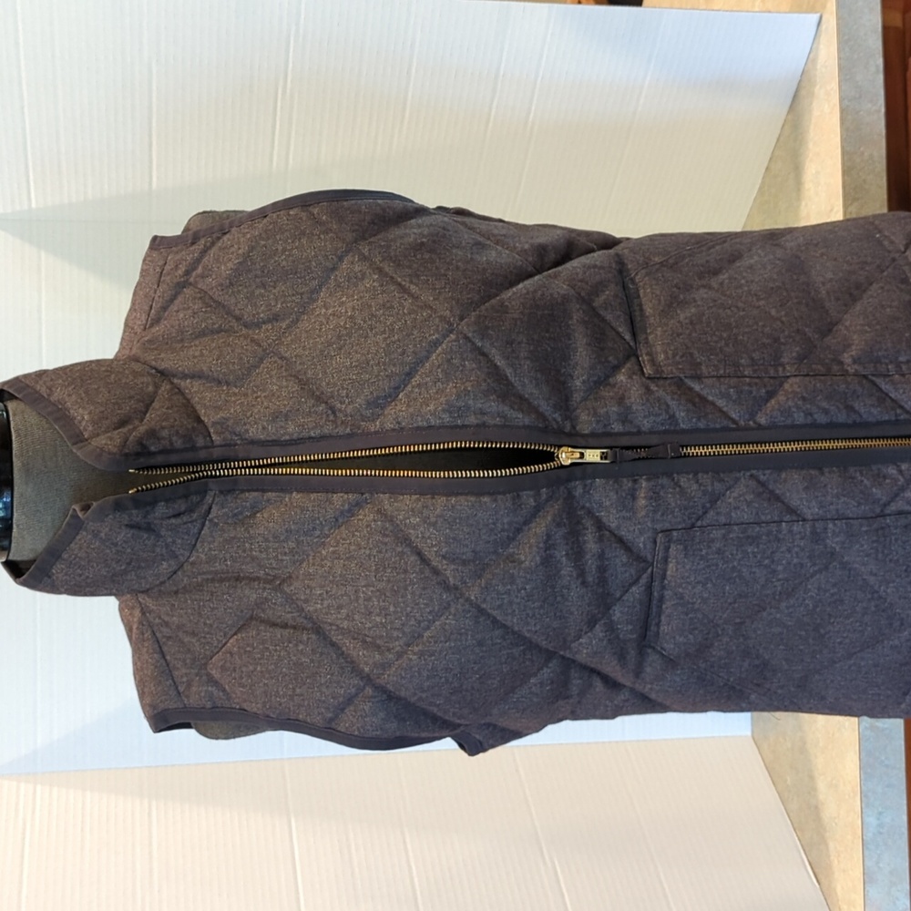 J Crew X Small grey vest. Down filled
